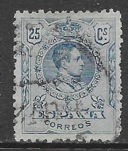 Spain 302: 25c Alfonso XIII, used, F-VF