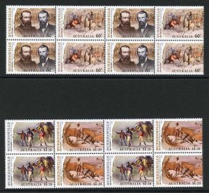 Australia SG3466a/8a 2010 150th Ann of Burke and Wills Set of 4 in Blocks U/M