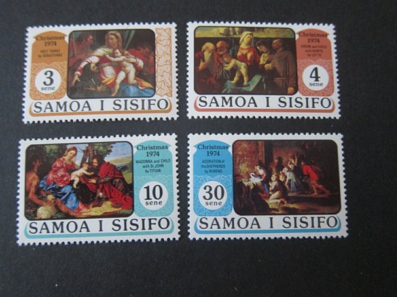 Samoa 1974 Sc 407-10 Christmas Religion set MNH