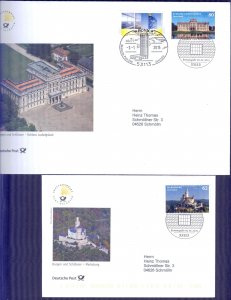 Germany 2015 Architecture Marksburg Ludwigslust Mi. 3122/3 2 FDC