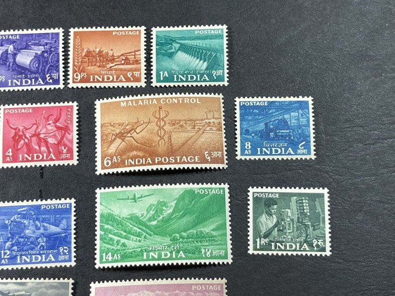 INDIA # 254-271--MINT NEVER/HINGED---COMPLETE SET-----1955