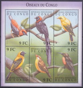 2000 Congo (Kinshasa) 1473-78KL Birds 18,00 €