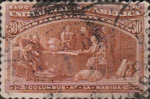 # 239 Orange Brown Used FAULT Columbus At La Rabida