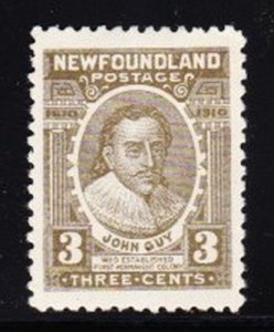 Album Treasures  Newfoundland Scott # 89  3c John Guy Mint Hinged