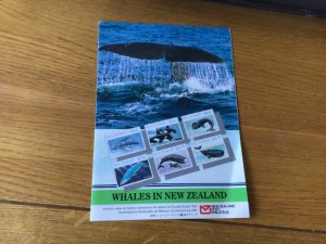 New Zealand Whales mint never hinged stamps Ref A9153