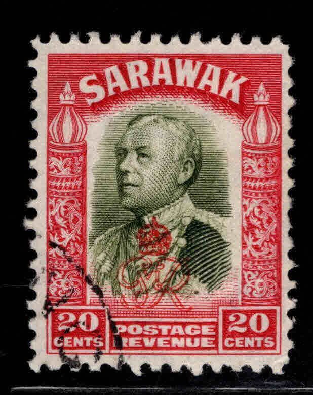 SARAWAK Scott 168 Used Sir Charles Vyner Brooke stamp,