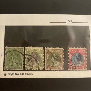 NETHERLANDS SCOTT # 74-77 Used (SCV=$2.25) 
