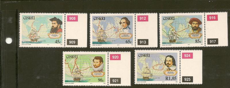 South Africa-Ciskei   Scott  203-7   Explorers    MNH