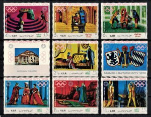 3X  YEMEN 1971 - Olympics, art, opera scenes/ complete set MNH   (CV $27)