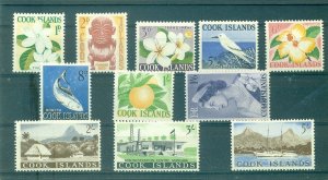 Cook Is. - Sc# 145-58. 1963 QEII Definitives Cplt. MNH $31.20.