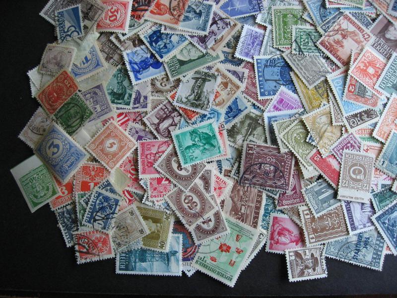 AUSTRIA collection 610 different, primarily older stuff M & U some mixed cond