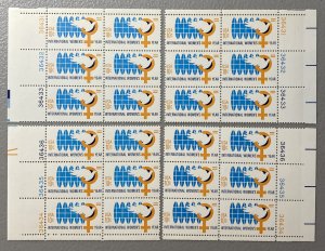 U.S. 1975 #1571 PB 6, 4 Positions, International Women's Year, MNH.