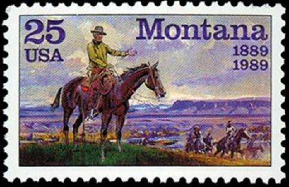 2401 Montana F-VF MNH single stamp