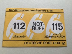 Germany DDR mint never hinged 1987 stamps booklet R49988