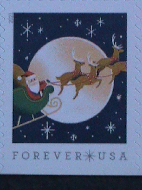 ​UNITED STATES-VISIT FROM ST.NICK-CHRISTMAS MNH PLATE BLOCK FOREVER STAMPS VF