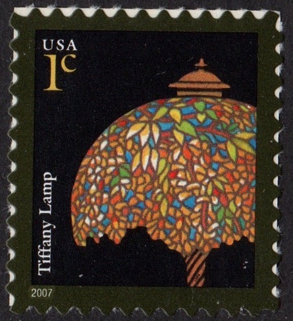SC#3749 1¢ Tiffany Lamp Single (2007) SA