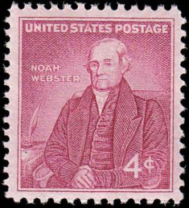 Scott 1121 Noah Webster MNH