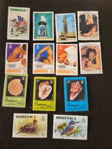 Dominica, 1976, Olympics, birds, space, sea shells, Xmas issues, MH, SCV$3.25