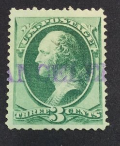 MOMEN: US STAMPS #3c USED LOT #44446