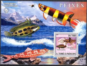 Sao Tome and Principe 2007 Fishes Scouting S/S MNH
