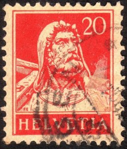 1925, Switzerland 20c, Used, Sc 176