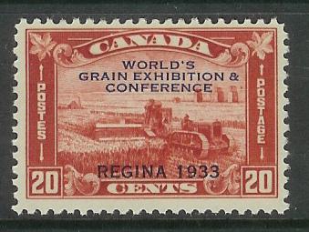 KGV 20c Harvesting Grain Exhibition #203 NH