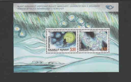 GREENLAND #428a  2004   NORSE MYTHOLOGY     MINT VF NH  O.G  S/S