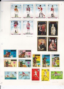 Grenada Stamp Collection    ......see details below