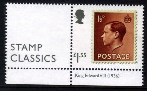 GB 2019 QE2 £1.55 KEV111 1 1/2d 1936 Classic Stamp Umm Ex M/S SG 4169 ( J312 )