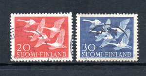 Finland 343-344 Used CV $4.50 Birds