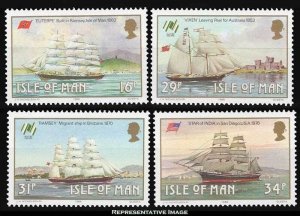 Isle of Man Scott 367-370 Mint never hinged.