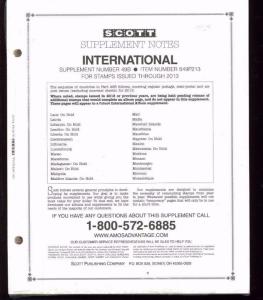 Scott Supplements - International Postage Stamp Album Pages #49B Unopened