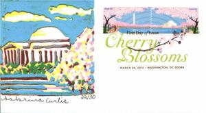 #4651-52 Cherry Blossoms S Curtis FDC