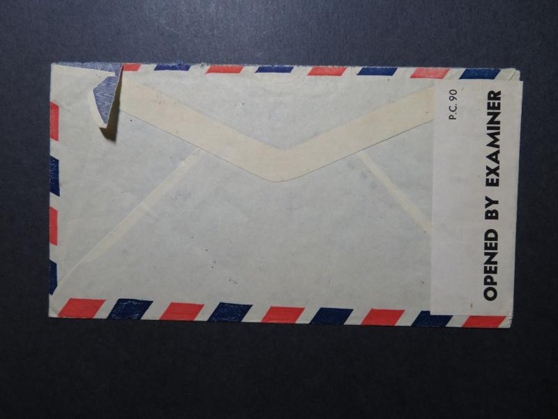 Trinidad 1944 Censor Cover to USA - Z10709