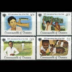 DOMINICA 1979 - Scott# 613-6 Children Year Set of 4 NH