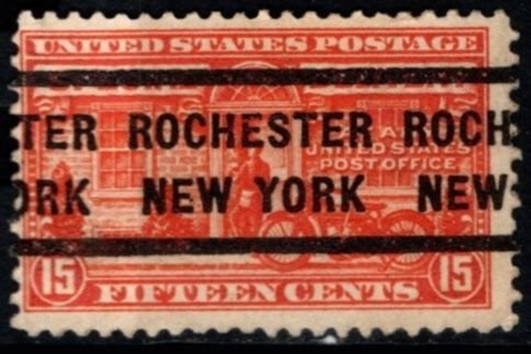 1925 US Scott #- E13 15 Cents Special Delivery Precancel Rochester NY Used