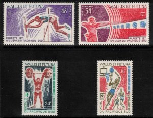 WALLIS & FUTUNA 1971 South Pacific Games; Scott 175-76, C37-38; MNH