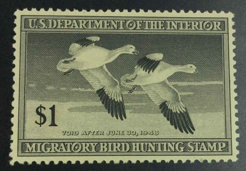 MOMEN: US STAMPS #RW14 DUCK MINT OG NH XF LOT #73907