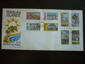 Stamps - Tokelau Islands - Scott# 49-56 - First Day Cover