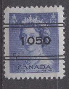 Canada #329xx 5c Ultramarine Karsh Issue 1050 Precancel VF-84 NH