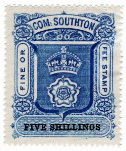 (I.B) Southampton Revenue : County Court Fees 5/-