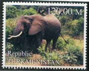 Turkmenistan 2000 ELEPHANTS 1 value Perforated Mint (NH)