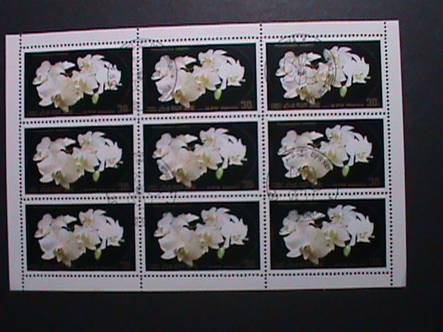 ​KOREA-1984-SC#2391  PHALAENOPSIS AMABILIS FLOWERS CTO FULL SHEET VERY FINE