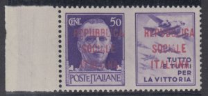 ITALY RSI War Propaganda n.47 cv 1700$ ovpr Firenze MNH** R^
