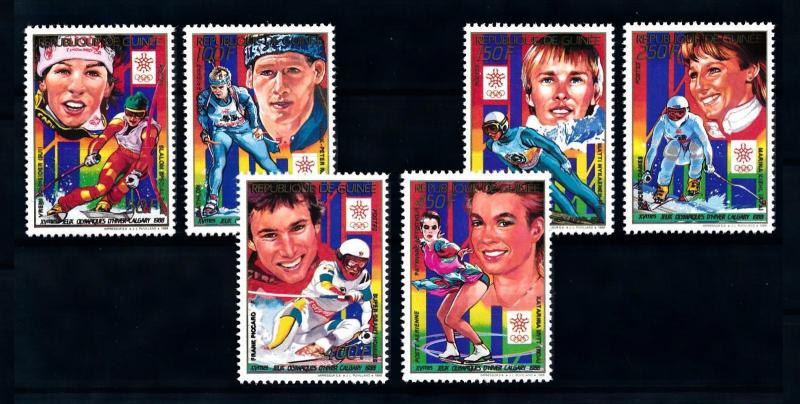 [92171] Guinea 1988 Olympic Games Calgary Skiing Figure Skating  MNH