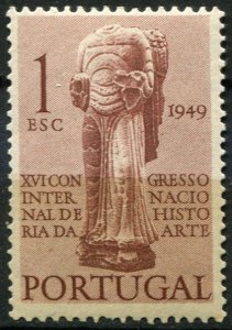 Portugal Sc#711 MH/Unused, 1e red brn, International Congress of History and ...