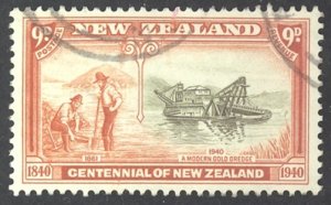 New Zealand Sc# 240 Used 1940 9p Centenary