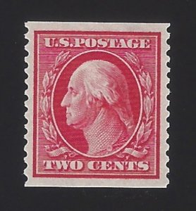 US #388 1910-11 Carmine Wmk 190 Perf 12 Vert Mint OG LH VF Scv $1400