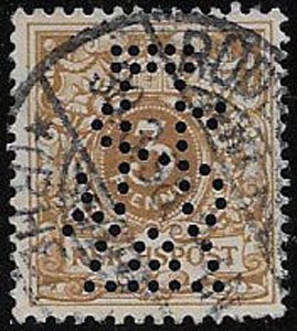Germany, Germania, SC 46, used, perfin