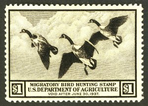 U.S. #RW3 MINT OG NH